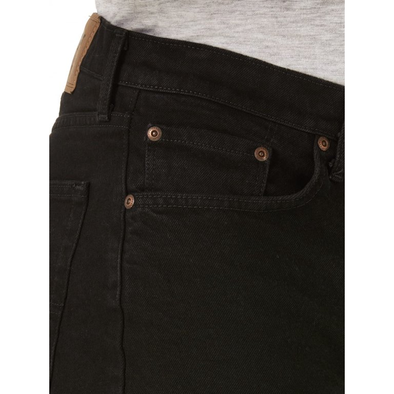 Wrangler Authentics Men's Classic Relaxed Fit Five Pocket Jean Short, Jet  Black, 44
