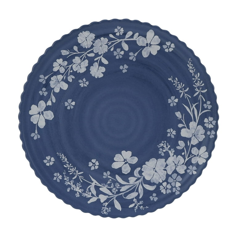 The Pioneer Woman Daisy Bamboo Melamine Dinnerware Set Blue 12
