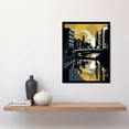 thumbnail image 2 of Glasgow Scotland River Cityscape Sunrise Geometric Art Print Framed Poster Wall Decor 12x16 inch, 2 of 5