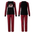 thumbnail image 2 of Ensembles Assortis Christmas Pajamas pour la Famille à Carreaux Noirs et Rouges, Pyjamas de Noël Amusants pour la Famille, Ensembles Doux et Confortables de Chemises et Pantalons, 2 of 4
