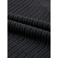 thumbnail image 3 of Womens Ribbed Knit 2 Piece Sets Long Sleeve Sweater and Wide Leg Pants Loungewear Pajamas Set Black L, 3 of 8