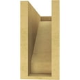 thumbnail image 4 of 5"W x 15"D x 10"H Classic Burlington Rough Cedar Woodgrain TimberThane Corbel, Primed Tan, 4 of 6