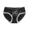 thumbnail image 2 of Spazoro Teen Girls Briefs, Cotton Soft & Comfy Printed Stretch Underwear Panties for Girl Dark Gray Size 9-16 T, 2 of 4