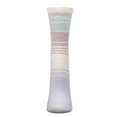thumbnail image 4 of MeMoi Women's Stripes Aloe Infused Crew Socks - Womens - Female, 9-11, Lilac, 4 of 6