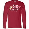 thumbnail image 3 of Inktastic Tennessee Home is Where The Heart is with Watercolor Floral Long Sleeve T-Shirt, 3 of 5