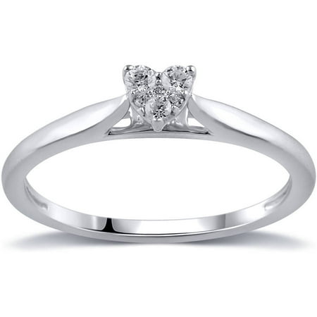 1/10 Carat T.W. Diamond 10kt White Gold Infinity Ring
