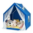 thumbnail image 1 of Costway Large Play Tent  Kids & Toddlers Playhouse with Washable Cotton Mat, Star Lights, 1 of 10