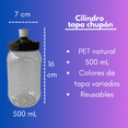 thumbnail image 3 of 25 vasos de fiesta con tapa chupón 500 mL cilindro pet, 3 of 5