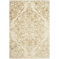 SAFAVIEH Paradise Alannah Damask Vines Area Rug, Stone, 4' x 5'7"