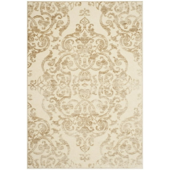 SAFAVIEH Paradise Alannah Damask Vines Area Rug, Stone, 4' x 5'7"