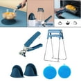 thumbnail image 4 of Pinzas de cocina Macarena pinza de placa caliente azul, 4 of 8