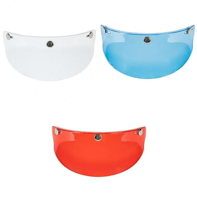 Almencla 3 Pieces 3 Snap Motorcycle Visor Peak Sun Visor