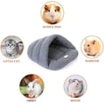 thumbnail image 3 of Cama suave para conejillo de indias, bolsa para acurrucarse de lana, saco para abrazar, saco de dormir, saco de dormir para cachorros y conejos, cama gruesa de lana para mascotas, cama nido, 3 of 5