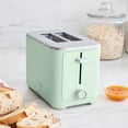 thumbnail image 5 of Martha Stewart 2 Slice Toaster, 10 Shade Settings, Removable Crumb Tray, Cord Wrap, Honeydew Green, 5 of 7