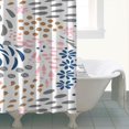 thumbnail image 4 of Multicolor Abstract Floral and Leaf Pattern Shower Curtain 72"x72" ,Bathroom Decorative Shower Curtains Set with 12 Hooks,Modern Waterproof Washable Shower Curtain, 4 of 6