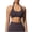 Coffee, variant on Women Neck Hanging Sports Bra Back Beautiful Seamless Yoga Tops Shock-absorbing and Gathering Breathable Tight Fitting Top Blue