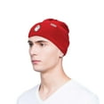 thumbnail image 4 of Dalix Embroidered Christmas Ghost Beanie in Red, 4 of 5