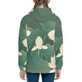 thumbnail image 6 of Naloa Lotus Golden Line Teenage Zipper Hoodie, Long Sleeve Zip Up Hoodies Casual Jackets Tops for 7-12 Years-Small, 6 of 6