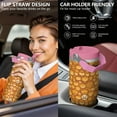 thumbnail image 5 of 30oz Handheld Travel Tumbler with Handle – Double Wall Stainless Steel Insulated Cup, Flip Straw Lid, Leak-Proof & BPA-Free for Hot and Cold Drinks – Durable Coffee & Juice Mug Pink, 5 of 7
