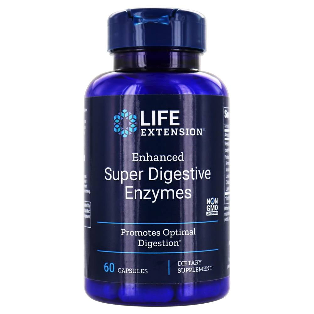 Life Extension Enhanced Super Digestive Enzymes 60 Capsules