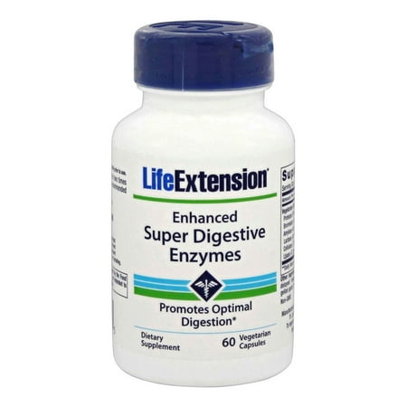 Life Extension - Enhanced Super Digestive Enzymes - 60 Vegetarian (The Best Digestive Enzymes To Take)