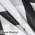thumbnail image 4 of Black and Gray Shower Curtains for Bathroom Waffle Textured Cloth Simple Modern Shower Curtain Waterproof Fabric Black and White Bath Curtain for Spa,72 x 72 inch, 4 of 6