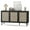 Black, variant on Farini Sideboard Buffet Cabinet with 3 Rattan Doors, Kitchen Storage Cabinet, Modern Console Cabinet ,Bar Cabinet for Entryway Living Room(Black)