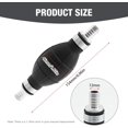 thumbnail image 4 of Universal 12mm Fuel Line Pump, Rubber Fuel Transfer Vacuum Fueling Line Hand Primer Pump, Black Fueling Line Hand Primer Pump for Marine Boat Engines Pump Accessory, 4 of 5