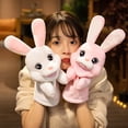 thumbnail image 3 of Kripyery 35cm Animal Hand Puppet PP Cotton Filling Soft Lovely Bunny Doll Plushies Parent-child Interaction Educational Toys Rabbit Plush Toy Pretend Telling Story Doll Toy Children Gift, 3 of 8