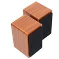 thumbnail image 3 of Desktop Speakers, PC Speakers Practical With Fabric Dust Cover For Cell Phones For Laptop Walnut, 3 of 8