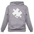 thumbnail image 1 of Tstars Womens Autism Awareness Heart Cut Puzzle Autistic Spectrum Awareness Acceptance Autistic Support Shirts for Womens Hoodie, 1 of 6