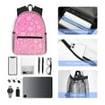 thumbnail image 5 of Goofa Breast Cancer Pink Ribbons Awareness Print Casual Backpack for Women Men,Waterproof High School Bookbag,Lightweight Travel Daypack,Classic College Backpack,Laptob Backpack, 5 of 6