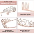 thumbnail image 3 of RUseeN 50th Birthday Gifts for Women, Including 50th Birthday Crown and Birthday Sash, Birthday Cake Topper, Balloons and Candle Set 50th Birthday Decorations Women - Rose Gold, 3 of 6