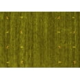 thumbnail image 1 of Ahgly Company Machine Washable Indoor Rectangle Abstract Yellow Contemporary Area Rugs, 3' x 5', 1 of 4