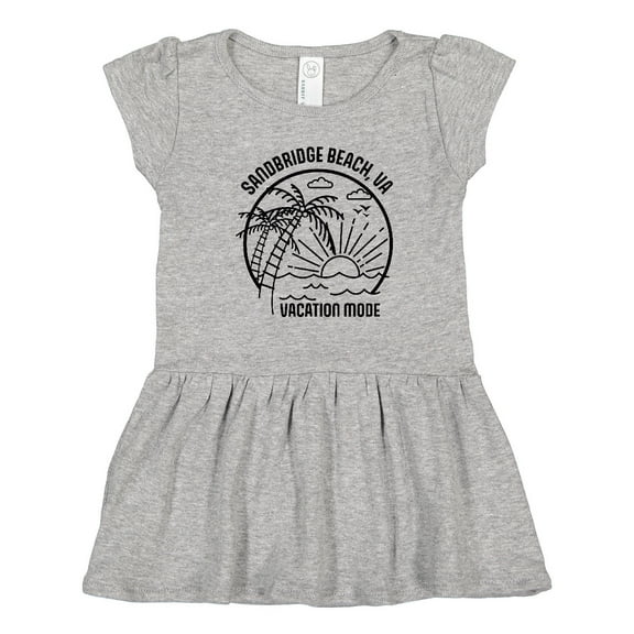 Inktastic Summer Vacation Mode Sandbridge Beach Virginia Girls Toddler Dress
