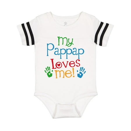 

Inktastic My Pappap Loves Me Gift Gift Baby Boy or Baby Girl Bodysuit