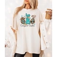 thumbnail image 3 of Cowgirl Easter Bunnies Shirt for Women and Teens Western Cow Print Hat and Bunny Tee Ivory Shirt Adult Medium, 3 of 4