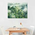 thumbnail image 2 of Nawypu Foggy Forest Wall Art Prints Watercolor Mountain Canvas Wall Decor Landscape Nature Poster Wall Art Abstract Tree Pictures Artwork Modern Painting for Living Room Bedroom Unframed, 2 of 4