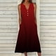 thumbnail image 1 of Puntoco Vestidos Mujer Verano Diseño De Verano Vestido Casual Gradual Sin Mangas Cuello V-Cuello Vestido Largo, 1 of 4