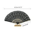 thumbnail image 2 of Unique Bargains Beautiful Sequins Folding Fan 1 Pc Black, 2 of 5