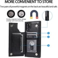 thumbnail image 6 of Design for Samsung Galaxy Note 10 Plus/10+ Wallet Case,PU Leather Phone Cases with Screen Protector Card Holder,Stand Shockproof Flip Protective Cover for Women Men Girls 6.8 inch Black, 6 of 12
