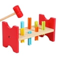 thumbnail image 3 of TISHITA Pounding Bench Wood Toy Fine Motor Skills with Mallet Interactive Pounding Table, 3 of 8