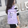 thumbnail image 3 of Bolsa de ballet Linda pajarita Ballet Dance Lace Mochila Correa ajustable Kids Latin Dance Tote JShteea El nuevo, 3 of 7