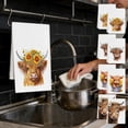 thumbnail image 7 of 2 Pcs Highlands Cow Kitchen Towels Set Absorbent Dish Cloths Farmhouse Decor Hand Tea Towels Soft Quick Drying Washcloths for Kitchen Bathroom Cleaning Dishwashing Durable Decorative Home Essentials, 7 of 7