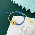 thumbnail image 4 of Dsscvnef Sunflower Peace Bracelet Ukraine Flag Design Blue Yellow Wax Thread Woven Friendship Ukrainian Unity Support, 4 of 8