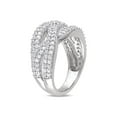 thumbnail image 2 of 1 1/4 Carat (Ctw) Lab-Created White Sapphire Braided Ring In Sterling Silver, 2 of 5