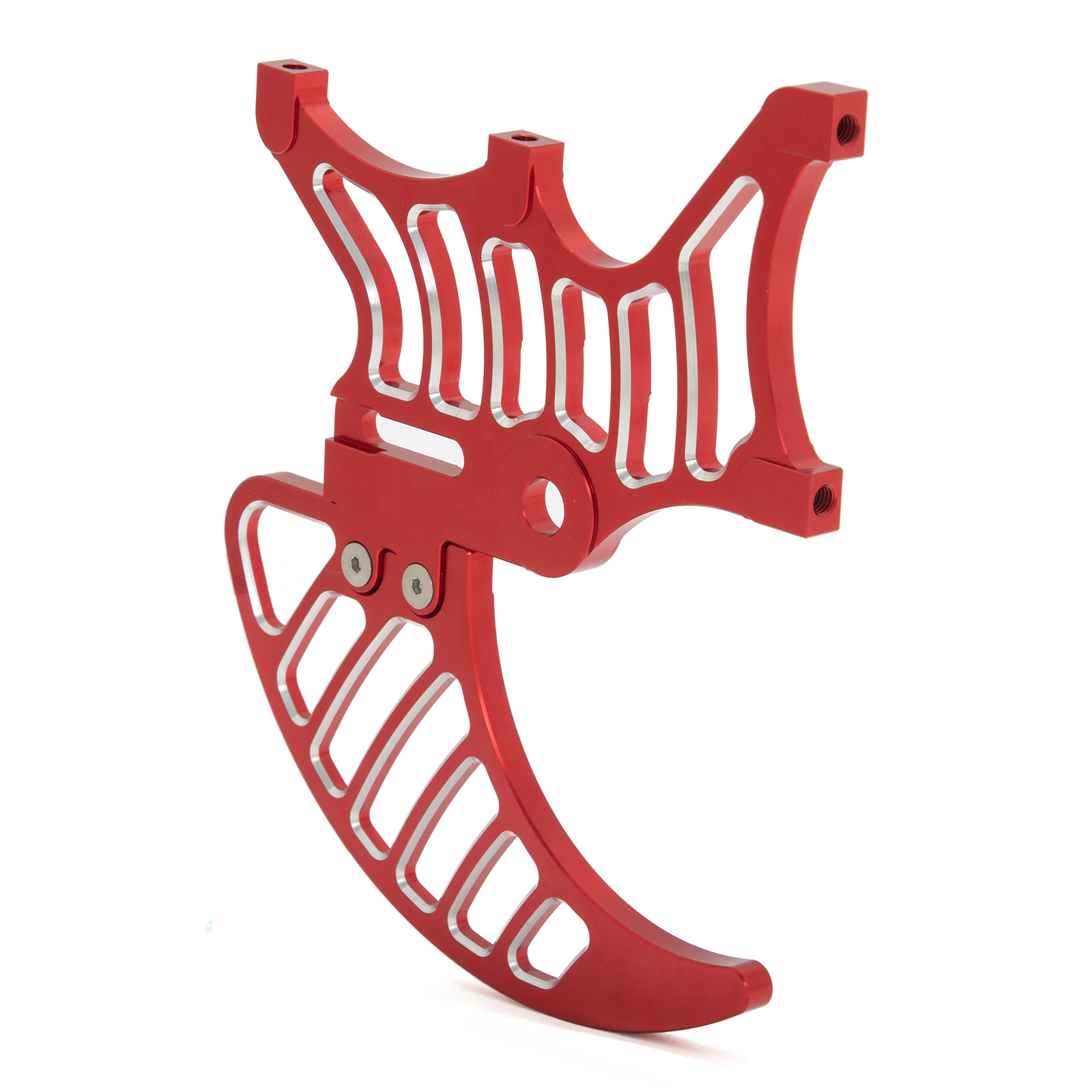 Aluminum Dual Caliper Mount Shark Fin Disk Guard for SurRon Light Bee