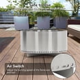 thumbnail image 7 of Towallmark Fire Pits for Garden, 35.4 Inch Smokeless Fire Pit, 304 Stainless Steel Wood Burning Fireplaces with Removable Ash Pan & Stand, Portable Safe Burning Firepit, 7 of 7