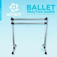 thumbnail image 2 of Get Out!™ Portable Ballet Barre Free Standing Double Ballet Bar Dance Equipment, 2 of 7