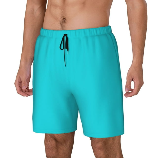 Fotbe Aqua Traje de Baño para Hombre – Shorts de Natación de Secado Rápido con Forro y Bolsillos-Large